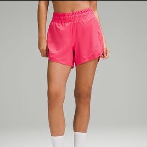 Lululemon 3” track that high rise shorts